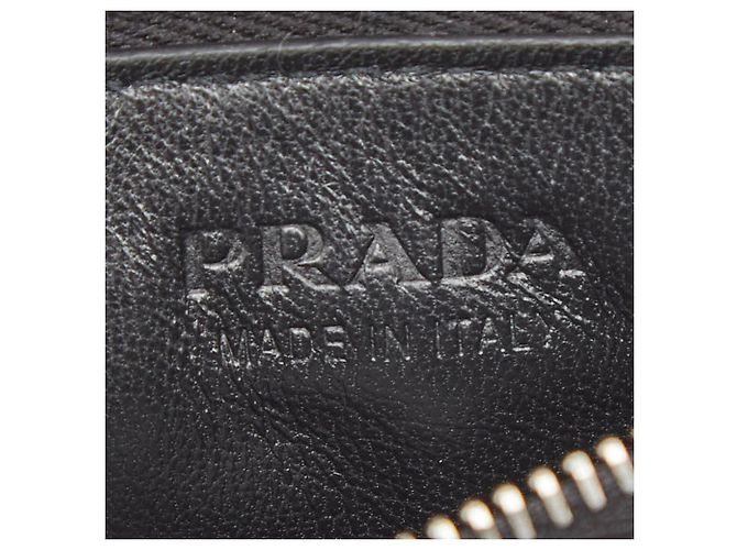 Prada Saffiano Leather Business Card Case Black - view 7