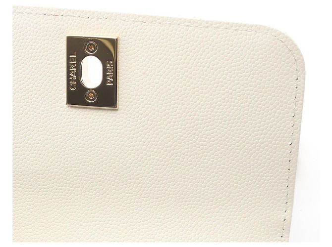 Borsa a Spalla Mini Matelassé Coco Handle di Chanel Bianco - vista 6
