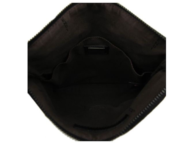 Borsa a tracolla in tela Zucchino nera Fendi Nero - vista 4