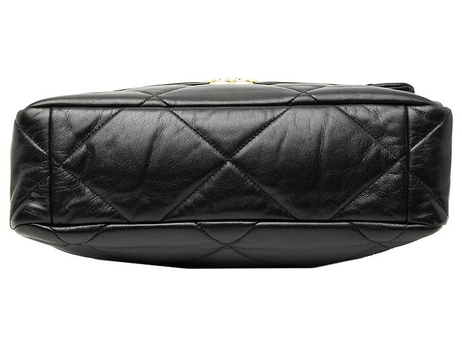 Chanel Nero Grande Flap in Pelle di Agnello 19 - vista 3
