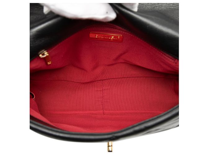 Chanel Nero Grande Flap in Pelle di Agnello 19 - vista 4