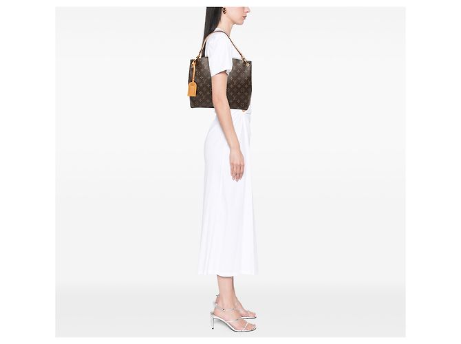 Louis Vuitton Borsa Graceful PM Monogramma Marrone - vista 6