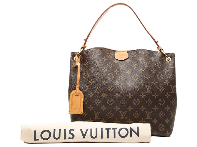 Louis Vuitton Borsa Graceful PM Monogramma Marrone - vista 7
