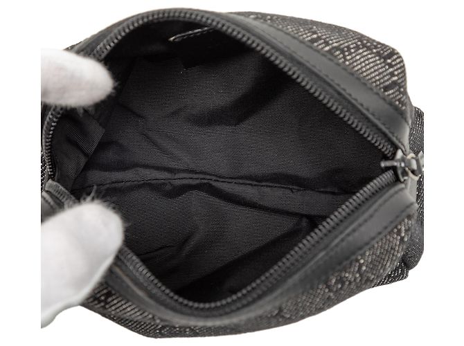 Pochete cosmética em denim GG cinza da Gucci Marrom Cinza antracite - vista 4