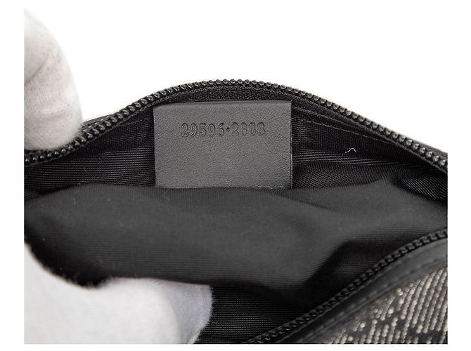 Pochete cosmética em denim GG cinza da Gucci Marrom Cinza antracite - vista 6