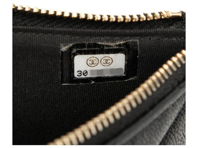 Cartera larga Chanel Matelassé Boy con monedero Negro - vista 6
