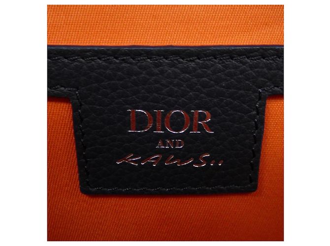 Borsa a tracolla Dior KAWS Oblique in jacquard Christian Dior Blu navy - vista 5