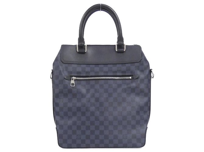 Sac à main Greenwich Damier Cobalt de Louis Vuitton Noir Bleu - vue 2