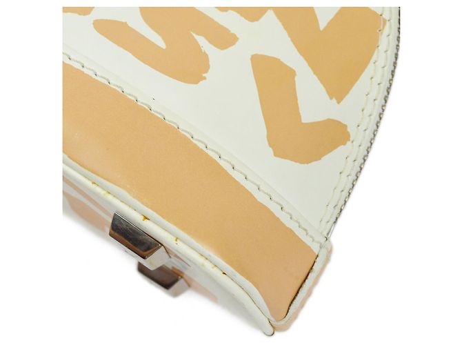 Louis Vuitton Alma Limited Edition Graffiti Leather Horizontal Beige - vista 7