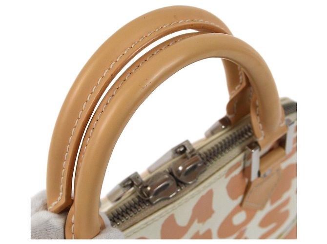 Louis Vuitton Alma Limited Edition Graffiti Leather Horizontal Beige - vista 6