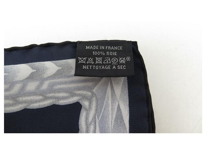 Hermès NUOVO FULARD HERMES ABITO DA SERA MANLIK 90 IN SETA BLU Blu navy - vista 14