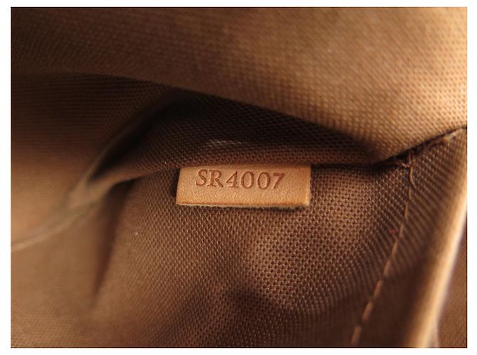 BAG TOTE LOUIS VUITTON PALERMO PM M40145 IN CANVAS MONOGRAM Marrone - vista 13