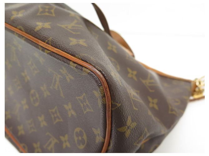 BAG TOTE LOUIS VUITTON PALERMO PM M40145 IN CANVAS MONOGRAM Marrone - vista 16