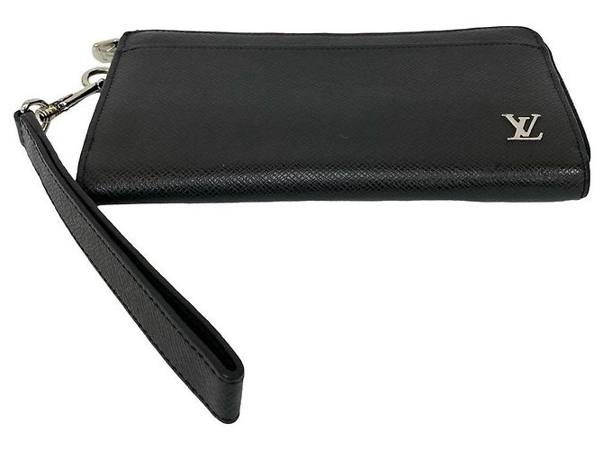 Louis Vuitton Zippy Dragonne Taiga Wallet Black - view 7