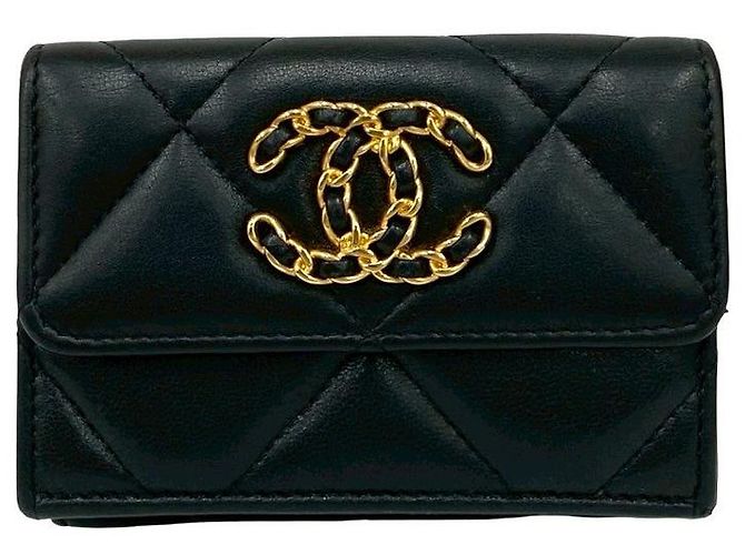Cartera de piel de cordero Chanel19 de Chanel Negro - vista 2