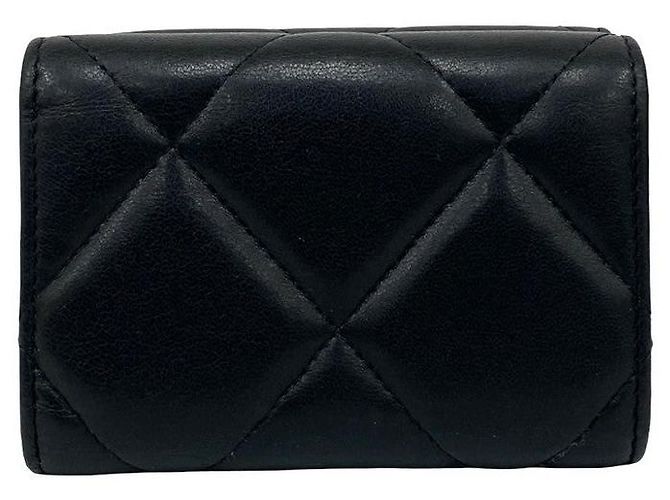 Cartera de piel de cordero Chanel19 de Chanel Negro - vista 3
