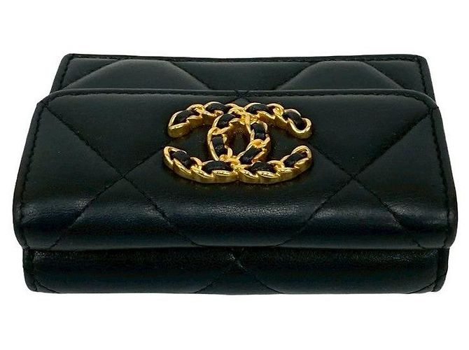 Cartera de piel de cordero Chanel19 de Chanel Negro - vista 4