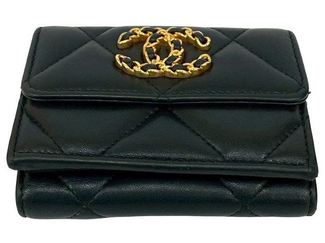 Cartera de piel de cordero Chanel19 de Chanel Negro - vista 7