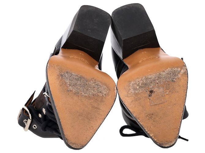 Stivaletti Rylee con ritagli di Chloé in suede nero e pelle - vista 6