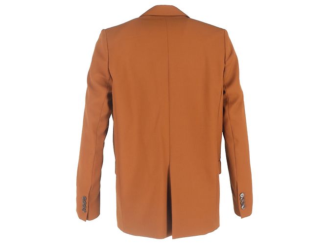 Blazer duplo com bolsos em poliéster marrom da Acne Studios Vermelho - vista 3
