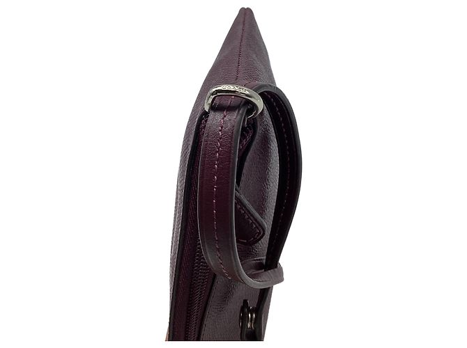 Pochette Wrislet Coach in pelle bordeaux Bordò - vista 9