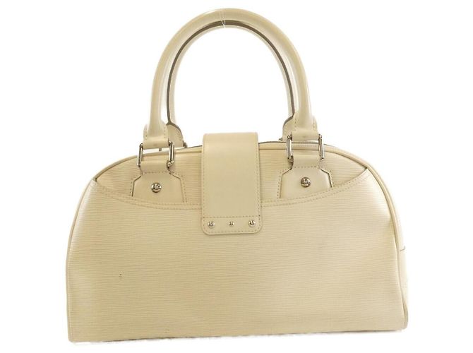 Borsa Bowling Montaigne Epi Louis Vuitton Bianco - vista 2