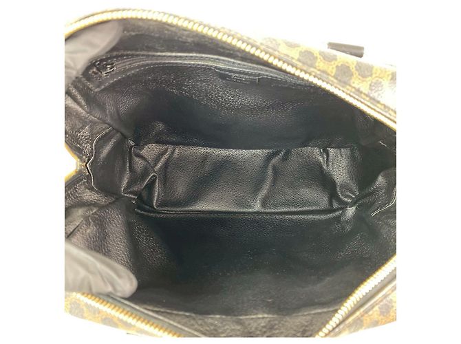 Céline Borsa a mano in pelle PVC Celine Macadam Blazon Marrone - vista 10