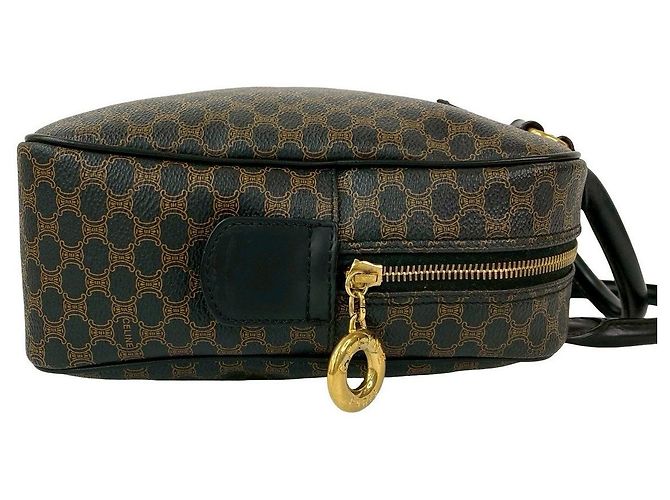 Céline Borsa a mano in pelle PVC Celine Macadam Blazon Marrone - vista 7