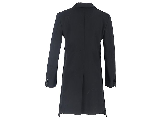 Comme Des Garcons Abrigo de lana negra de un solo botón con paneles de Comme Des Garçons Negro - vista 3