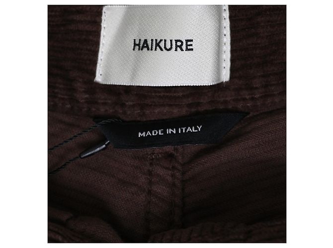 Autre Marque Pantalones de pana Haikure en algodón marrón Castaño Roja - vista 4