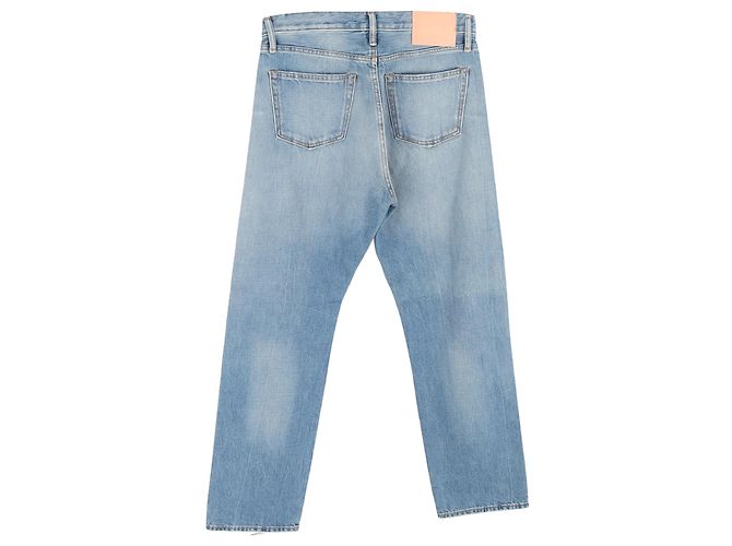 Jeans Regular-Fit Lavati in Cotone Blu Acne Studios 1996 Blu chiaro - vista 2
