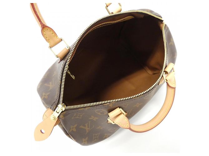 Borsa Boston Monogram Speedy Louis Vuitton Marrone - vista 7