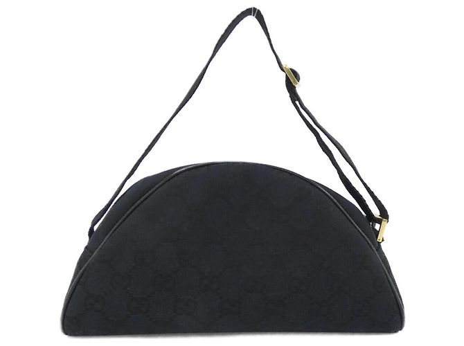 Borsa a Spalla Gucci GG Canvas Nero - vista 2