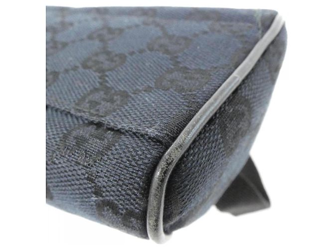 Borsa a Spalla Gucci GG Canvas Nero - vista 3