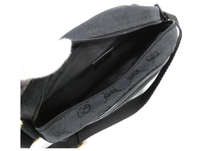 Borsa a Spalla Gucci GG Canvas Nero - vista 7