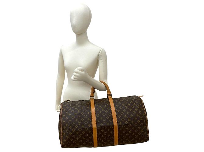 Borsa Boston Monogram Speedy Louis Vuitton Marrone - vista 3