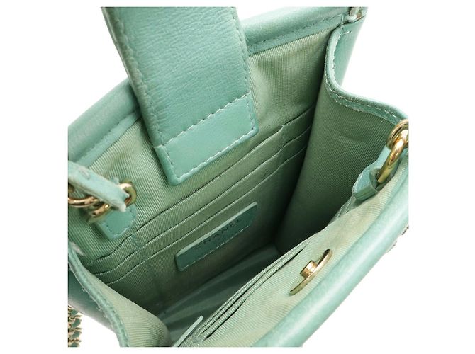 Borsa a Spalla 2 in 1 in Pelle Tweed Chanel Blu - vista 6