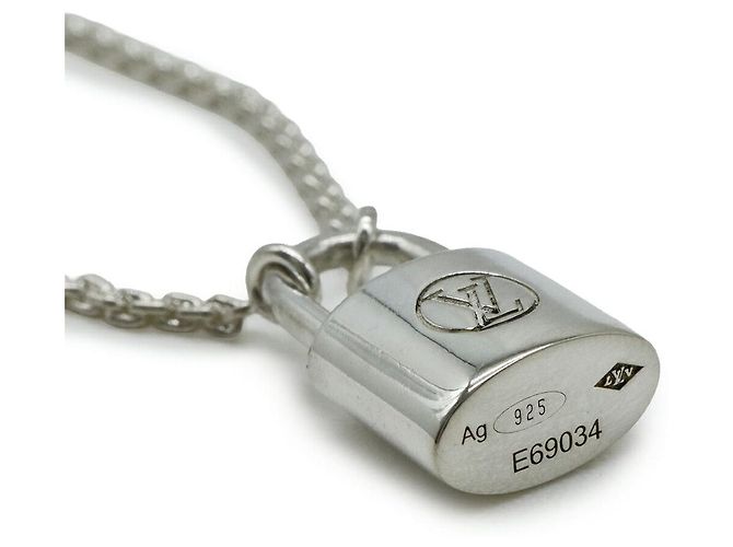 Collier Silver Lockit Louis Vuitton Argenté Métallisé - vue 5