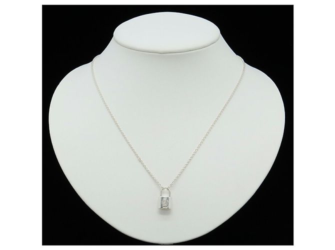 Collier Silver Lockit Louis Vuitton Argenté Métallisé - vue 7