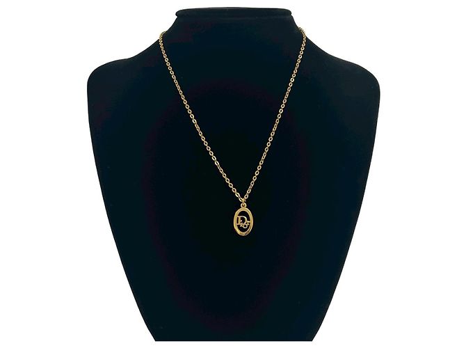 Collana Logo Christian Dior D'oro Metallico - vista 2