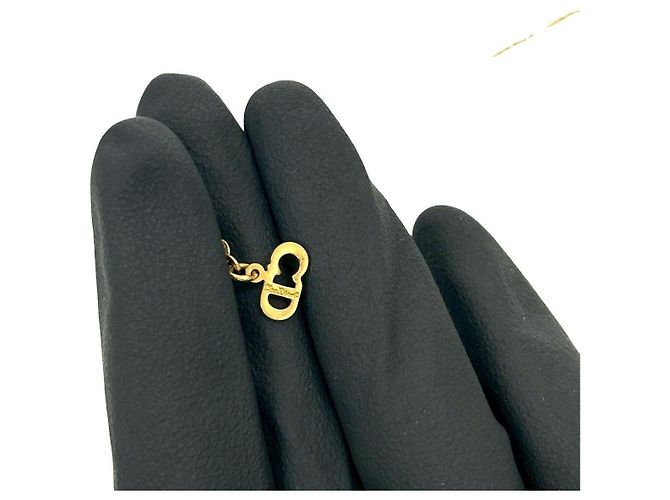 Collana Logo Christian Dior D'oro Metallico - vista 3
