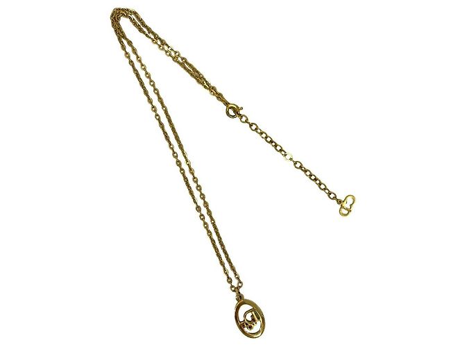 Collana Logo Christian Dior D'oro Metallico - vista 7