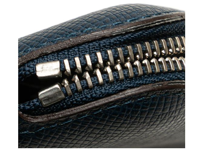 Organizer Organizzatore Louis Vuitton Taiga Atoll Blu - vista 8