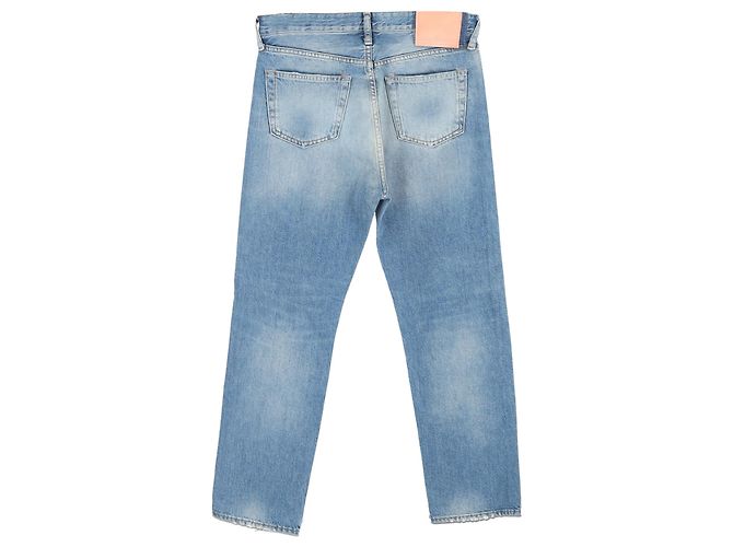 Jeans Regular-Fit Lavati in Cotone Blu Acne Studios 1996 Blu chiaro - vista 2