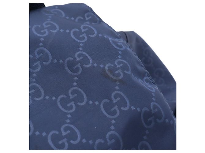 Gucci GG Nylon-Leder Rucksack Blau - Ansicht 4