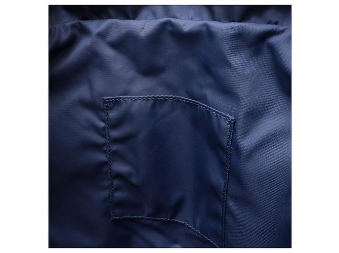 Gucci GG Nylon-Leder Rucksack Blau - Ansicht 7