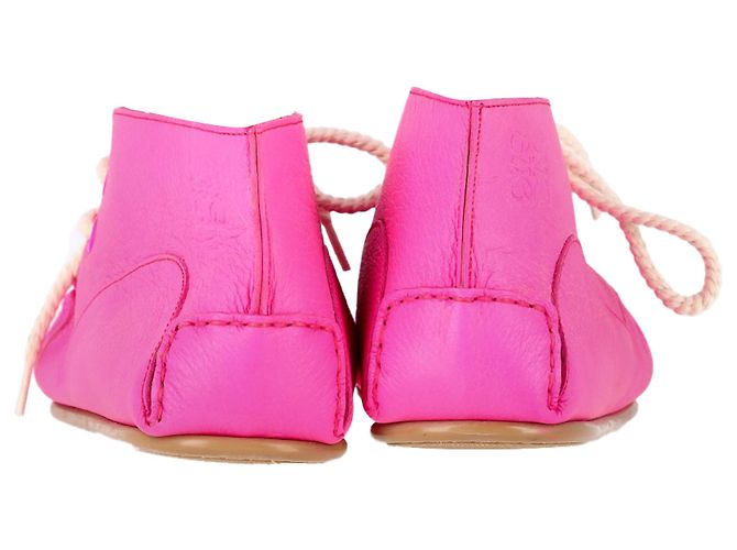 Mocassins à lacets Loewe en cuir rose - vue 5