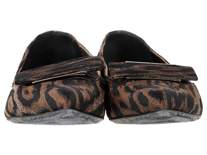 Lanvin Spitz zulaufende Slipper aus tierischem Polyester - Ansicht 2