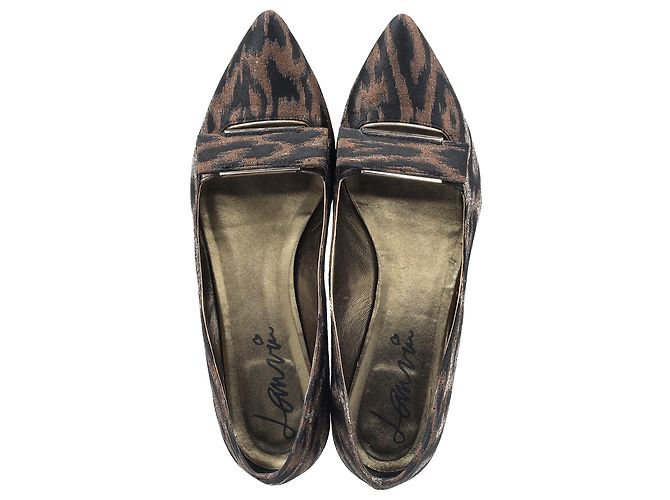 Lanvin Spitz zulaufende Slipper aus tierischem Polyester - Ansicht 3