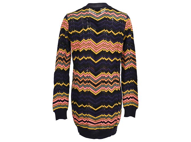 Missoni Strickjacke aus mehrfarbigem Baumwollmaterial mit Aztekenmuster Mehrfarben - Ansicht 3